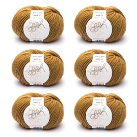 ggh Sportlife Box | 300 g Set (6 x 50 g) | 100% Soft Natural Fibre Virgin Wool in Many Colours | Colour 037 - Curry