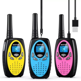 AWANFI Walkie Talkies for Kids Adults, Rechargeable Long Range Two Way Radios for Kids