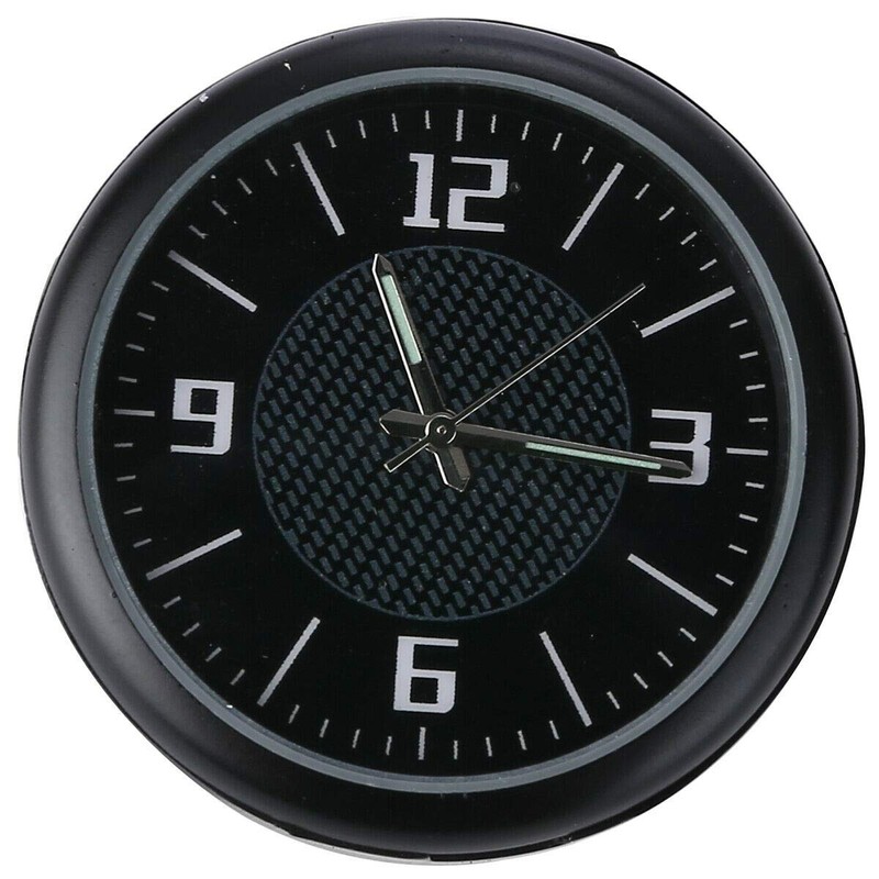 Baceyong Mini Luminous Car Air Vent Stick-On Indoor Clock Quartz