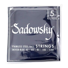 Sadowsky Blue Label Base Strings Stainless Steel Strings 5 String 045-130 SBS45B Blue Silver