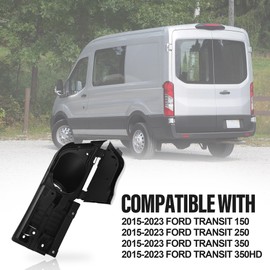 PHATRIP Fuel Gas Filler Pocket Housing Hinge Door with Cover Compatible with 2015-2023 Ford Transit Van 150 250 350 Replace # CK4Z-5427936-A,CK4Z-5427936-F,CK4Z-5427936-J（White）