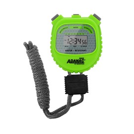 Marathon Adanac 3000 Digital Stopwatch Timer - Acrylic Lens Display for Easy Cleaning | Commercial Grade Waterproof Shock Resistant | Exercise Timer Interval Training - Neon Green