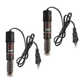 2 x 50 W mini aquarium heating rod, thermostat aquarium turtle heater