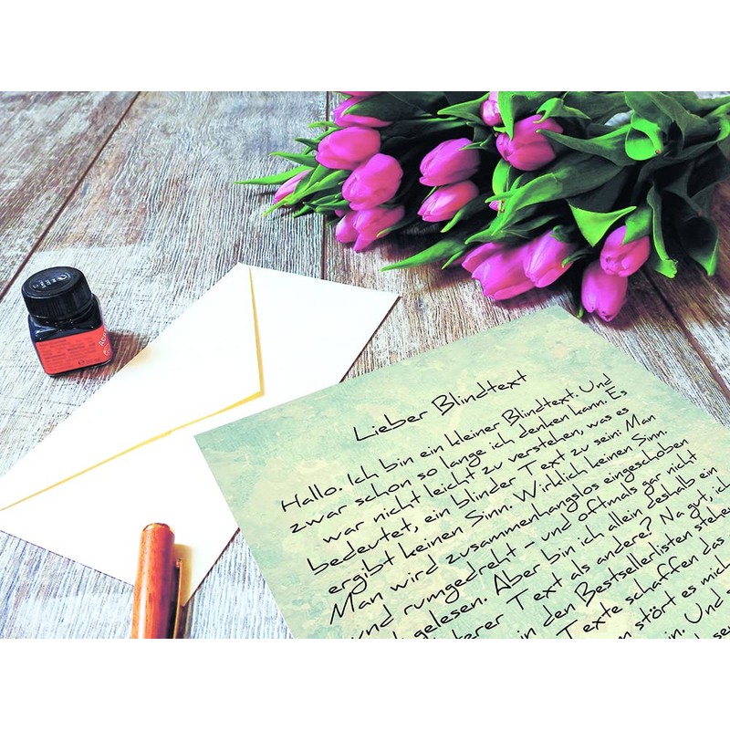 TypeStoff - 50 sheets of writing paper in DIN A4