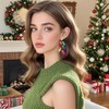 Christmas Bulbs Earrings for Women Holiday Colorful Light Bulb Earrings