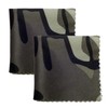 Calabria 2 Pack Microfiber Cleaning Cloth Green Camouflage Print Clean