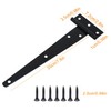 2 Pcs Heavy Duty T Hinges with Mounting Screw, 8