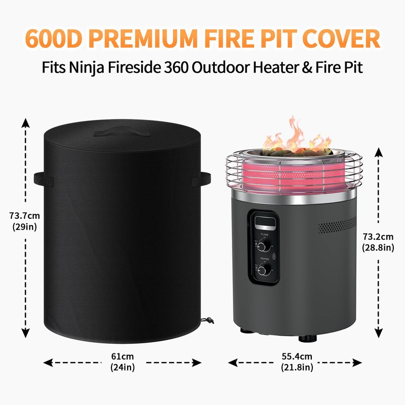 Fire Pit Cover for Ninja Fireside 360, Fire Pit Cover