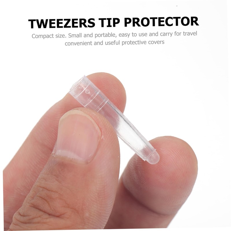 BIUDECO 200Pcs Non Slip Tweezers Tip Protector Covers for Elbow