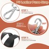 sourcing map PU Leather Purse Strap, 41.7"-45.3" Adjustable Crossbody Replacement