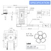 Frienda Universal Bathroom Vent Fan Motor Replacement Electric Motors Kit