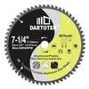 7-1/4"/184mm Aluminum Cutting Disc,Circular Saw Blade 60T TCG Teeth,TCT Cut