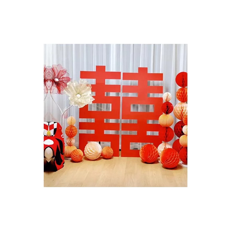 Generic Decoración De Fondo De Boda Con Flores Artificiales Gigantes
