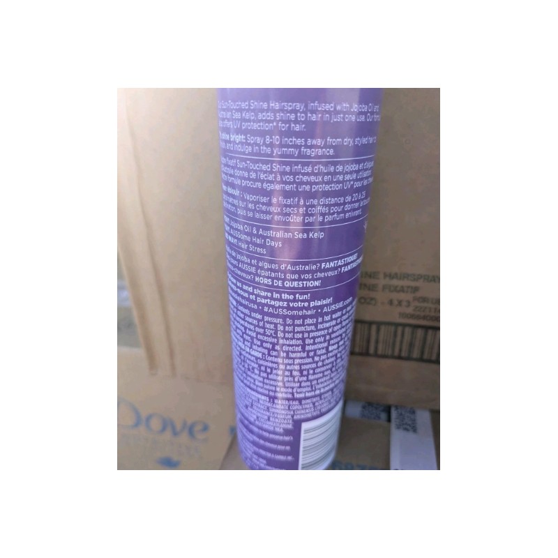 2 Pack Aussie Sun Touched Shine Hair Spray Jojoba Oil