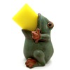 EONXNGAGY Cute Ceramic Frog Sponge Holder Green