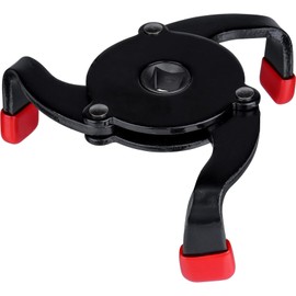 YWHWXB Adjustable Universal Oil Filter Wrench 3 Jaw Oil Filter Removal Tool, Range 2.4 to 3.7 inch in Diameter 3/8’’Drive Adapter for Removing Motorcycles Cars Trucks