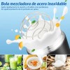 Shaker de Proteína HomeChi 700ml Acero Inoxidable Negro con Compartimento