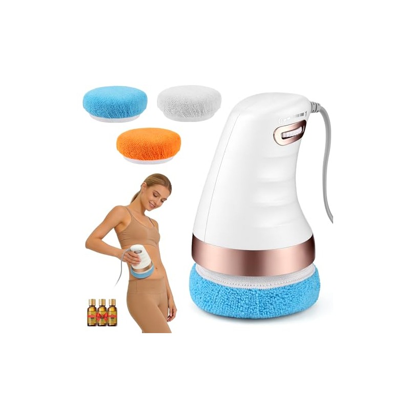 Moldeador Vibratorio Anticelulítico con 3 Almohadillas Intercambiables