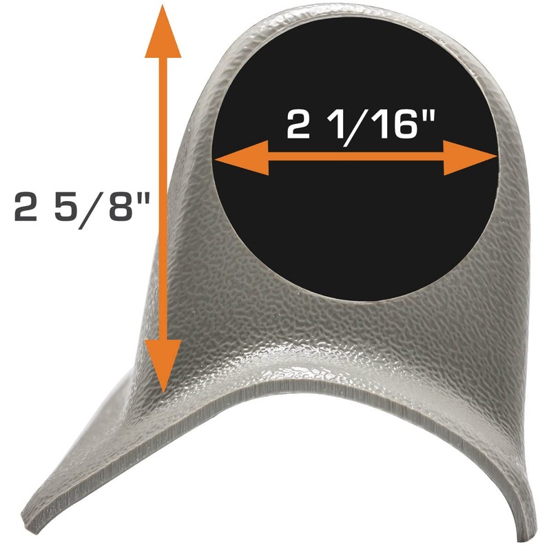 GlowShift Universal Gray Triple Pillar Gauge Pod - Fits Any
