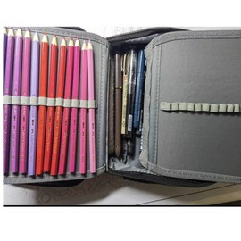 Large Pencil Case, 72 Slots Multi-Layer Pencil Case Large Capacity Pen Holder Organiser for Watercolour Pencils Marker Portable Pencil Case with Inner Pocket for Girls Boys (Black), black