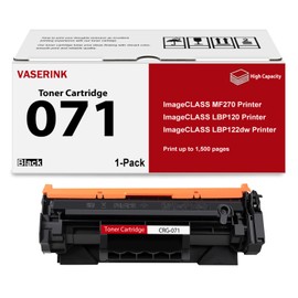 071 High-Yield Black Toner Cartridge 1-Pack Replacement for Canon 071 Toner Cartridge for imageCLASS LBP120 Series MF270 Series LBP122dw Printer