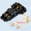 12Pcs Black/Transparent 2 Pin T-connector Pin Terminal Wire Connectors, 20-22