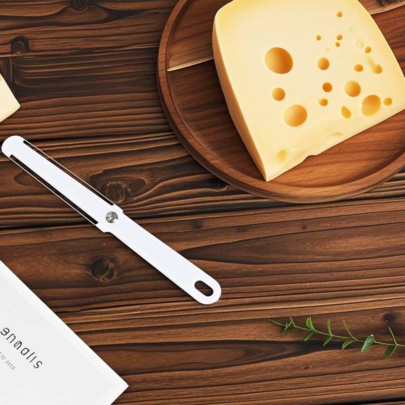 Cheese Wire Cutter, Dual-Sided Stainless Steel Butter Slicer Dishwasher Safe