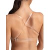 Capezio Women's Seamless Clear Back Bra With Transition Straps, Nude,