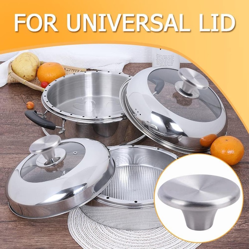 ILOVYO Dutch Oven Knob Stainless Steel Replacement Handle for Le