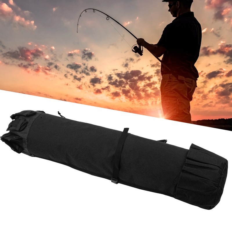 Fishing Tackle Rod Storage Bag Organizer Cylindrical Package Pole Reel