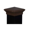 8x8 Post Cap (True 8") Brown New England Pyramid Style
