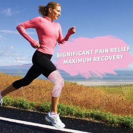 EULANT Compression Knee Support with Patella Gel Pads and 2 Side Spring Stabilisers, Highly Elastic Knee Support for Men and Women, Knee Support for Running, Cycling, Nordic Walking, Arthritis