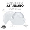 2 Pcs Silicone Golf Ball Ice Mold - 2.5” Ice