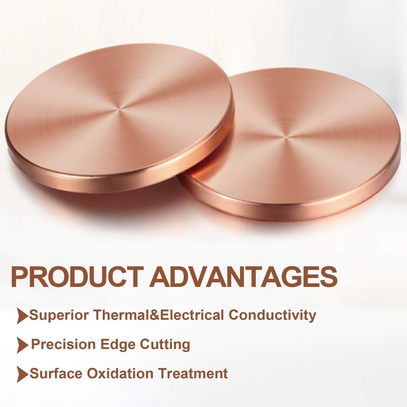 Otoolling 10 Pcs Copper Round Discs 1-1/4" Dia. x 1/8"