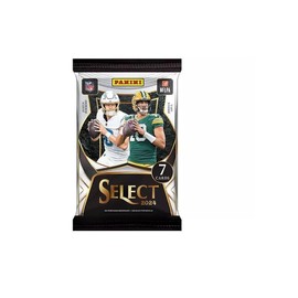 2024 Panini Select caja de cartas de fútbol Mega (cortes de matriz de choque Prizm negro y verde)