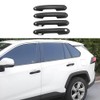 KEALAS ABS Matte Black Exterior Door Handle Cover Trim Exterior