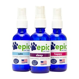 Epic Pet Health Happy - All Natural Liquid Spray Supplement - Eases Separation Anxiety, Helps with Vet Visits, Travel, Grooming, Loss of a Friend (Spray, 2 Ounce)