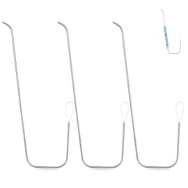 3pcs Clay Bead Spinner Needles, 7 Inch Electric Large Eye Curved Bead Spinner Needles for Jewelry Making, Suitable for Jewelry Making Bracelets Necklaces and Waist Crafts Gifts for Girls