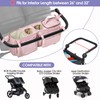 Prokva Double Stroller Organizer Compabitle with BOB Duallie and Baby