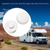RV Mini Vent Fan White Round Noiseless Compression Resistant Vent