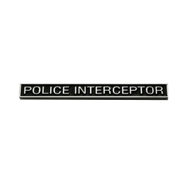 1x Police Interceptor Emblem 3D Badge Decal Sticker Compatible with Explorer Crown Victoria (Chrome)