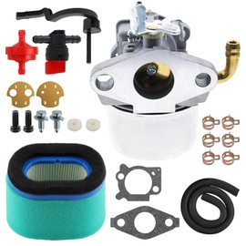 KELKONG 591925 Carburetor for B&S 698479 693518 698475 Engine Motor Powered Chipper/Shredder Garden Tiller with Air Filter Fuel Hose Replacement parts