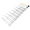 8pcs Tuning Fork Set Aluminum Alloy Tuning Fork 126.22Hz Sound
