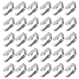 ANSLYQA Picnic Tablecloth Clips (2.7 Inch Large Size 30 Pack), Table Cloth Cover Clamps Holder Stainless Steel for Outdoor Patios Camping Wedding Party, (Square)