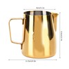 380ML Coffee Pitcher Cup Bright Gold Stainless Steel Coffee Milk