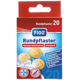 varivendo Notepad and Figo Wound Plasters Pack of 20 Round Skin Colour Round Plasters (400 Plasters)