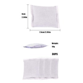 Pack of 30 Carbon Filters for Water Distiller, 10 g Distilling Filter Made of Activated Carbon, Activated Carbon Distiller, Water Filter, Distilling Filter, Activated Carbon, for Distilling Devices