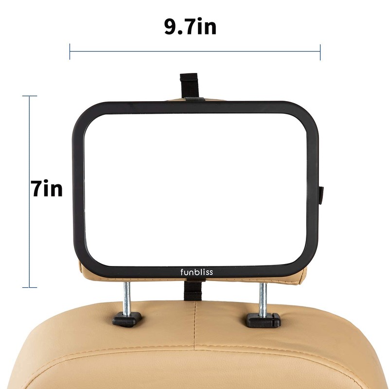 Baby Car Mirror Most Stable Backseat Mirror with Premium Matte