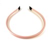 Pink headband faux leather hair band headband skinny thin narrow