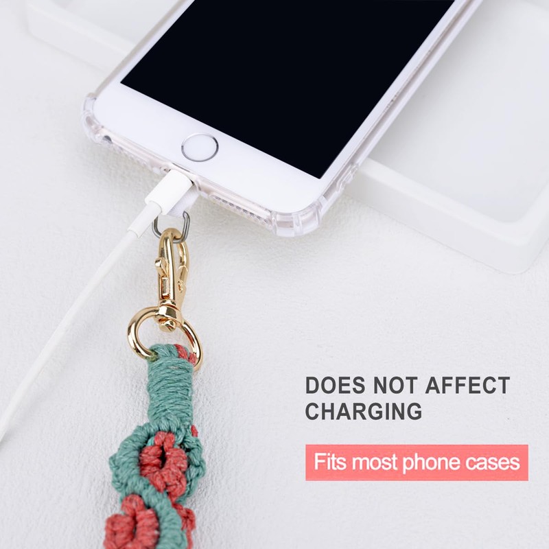 CHIWUTECH Boho Macrame Phone Wrist Strap, Cell Phone Lanyard with